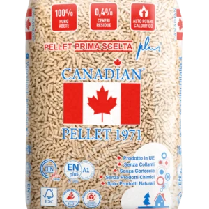 Pellet di abete canadian enplus a1 70 sacchi  x 15 kg